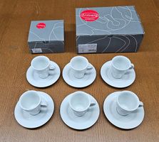 Arzberg Porzellan Espresso Tassen mit Unterteller 6Stk.