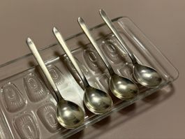 4 Espressolöffel, Pott 784 Kanzlerbesteck, Carl Pott, 1952