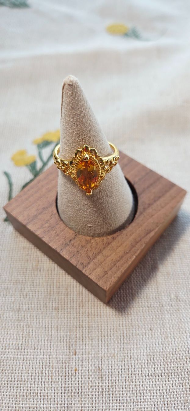 Anelli: NEW - S925 Citrine Ring (Adjustable) – Nuovo (secondo la descrizione) da Zürich venduto da cin_wcf6 1