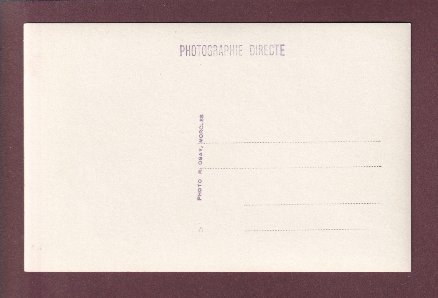 Cartoline postali: Photo Ogay MORCLES – Usato da Pully venduto da nicecards 1