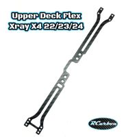 CARBON UPPER DECK FLEX FOR XRAY X4 22-23