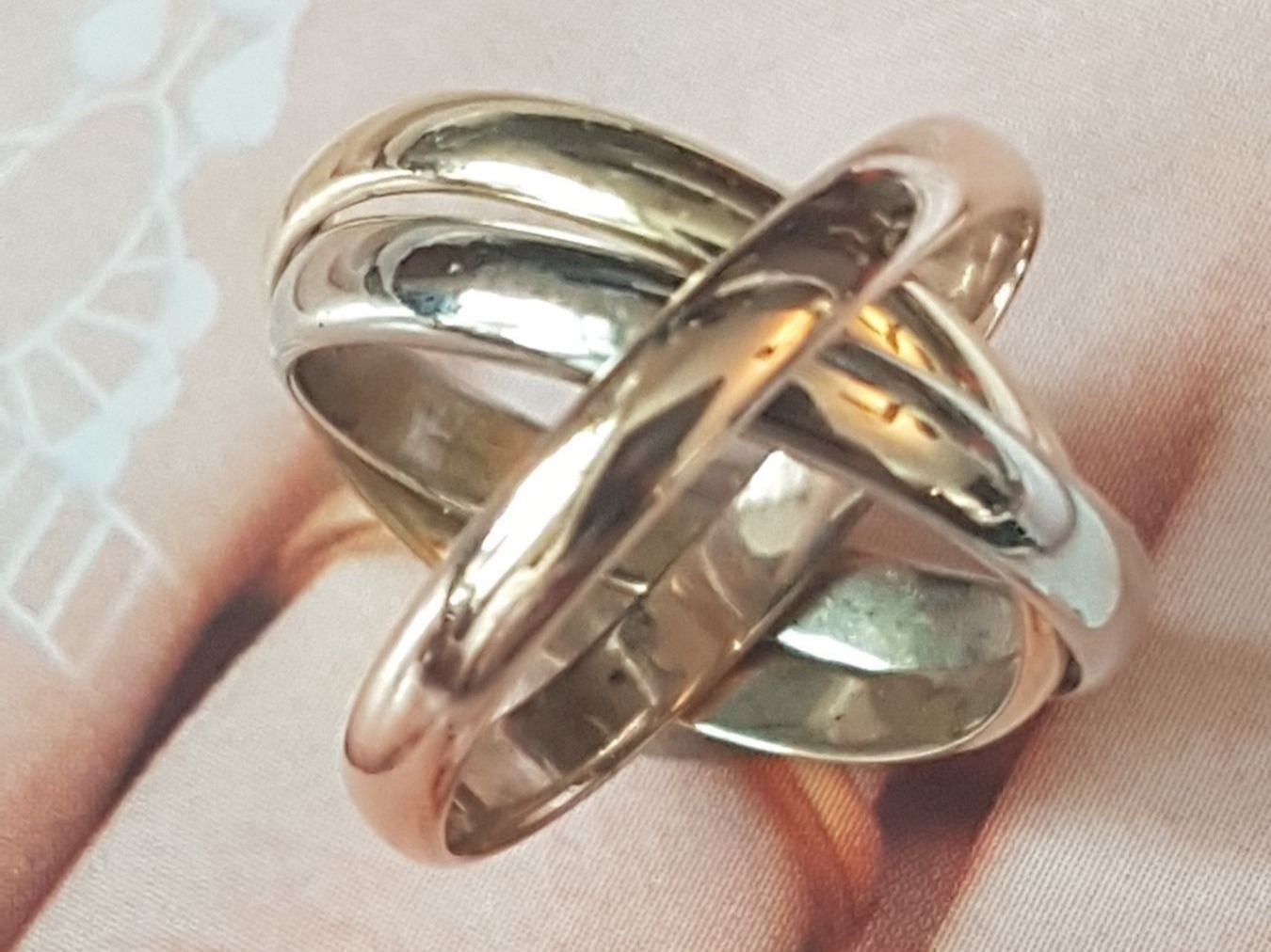 Anelli: Toller 3 farbiger 3 Anneaux Ring  18kt. – Nuovo (secondo la descrizione) da Unterägeri venduto da Altgoldschmuck 4