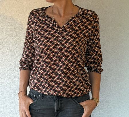 Damen Bluse Soyaconcept gemustert guter Zustand