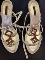 Louis Vuitton Sandalen weiss Grösse 40. Leder