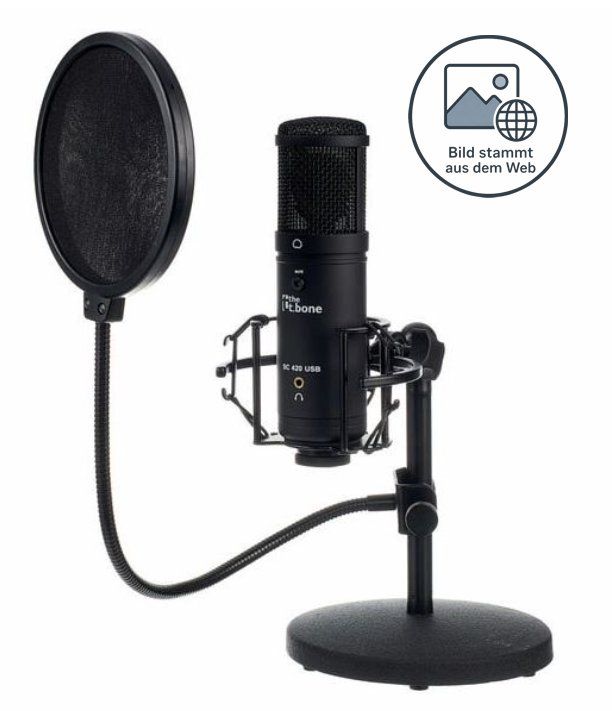 Microfoni: t.bone SC 420 USB Desktop Set Kondensator Mikrofon – Usato da Rothenthurm venduto da EinfachSicherDigital 2