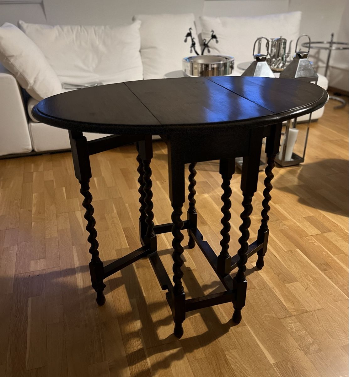 Tische: Antiker Gateleg Klapptisch aus Eiche, Vintage – Gebraucht aus Basel von Bettybooo 1
