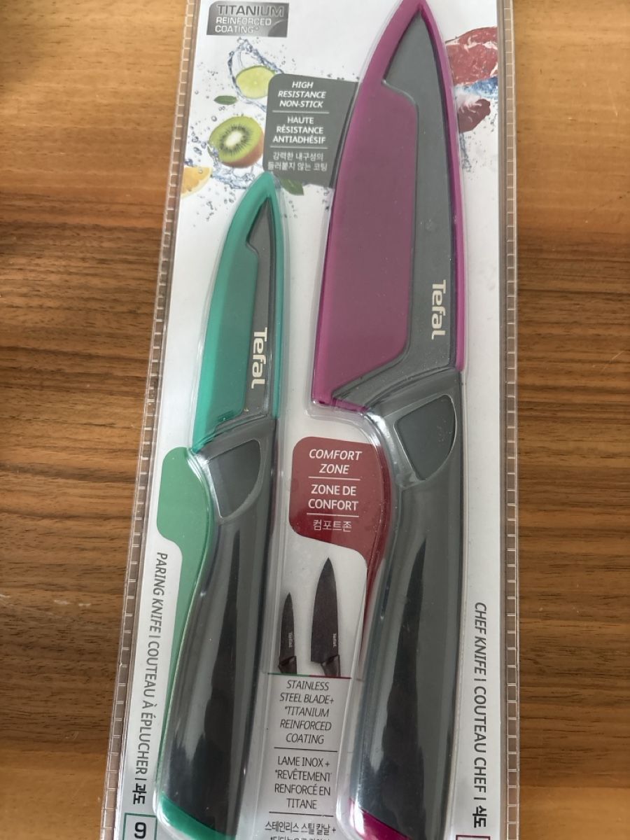 Coltelli: Tefal Messer Set Titanium Kochmesser Schälmesser Neu – Nuovo e nell'imballaggio originale da st.gallen venduto da Garagen_Verkauf