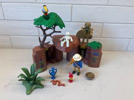 Playmobil Aztèques Temple Explorateur 5390 bon état
