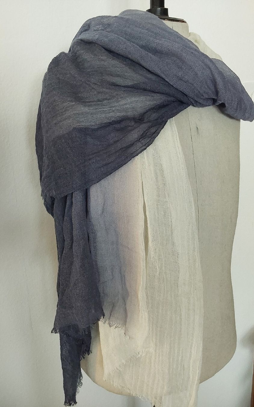 Foulards, Tücher & Schals: Schal Viskose blau weiss – Neu (gemäss Beschreibung) aus Köniz von scopello12 1