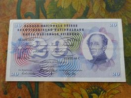 SUISSE  20  Francs  1969  (7355)  Billet