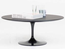 Knoll Tulip Couchtisch von Eero Saarinen in Schwarz