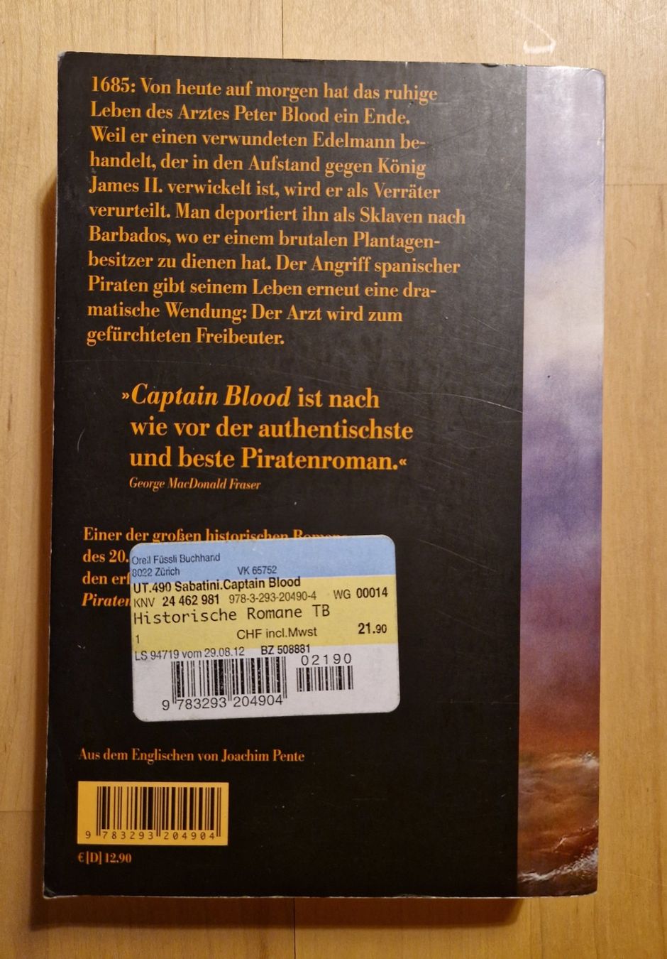 Bücher: Captain Blood - Rafael Sabatini – Gebraucht aus Belp von Kaviro 1