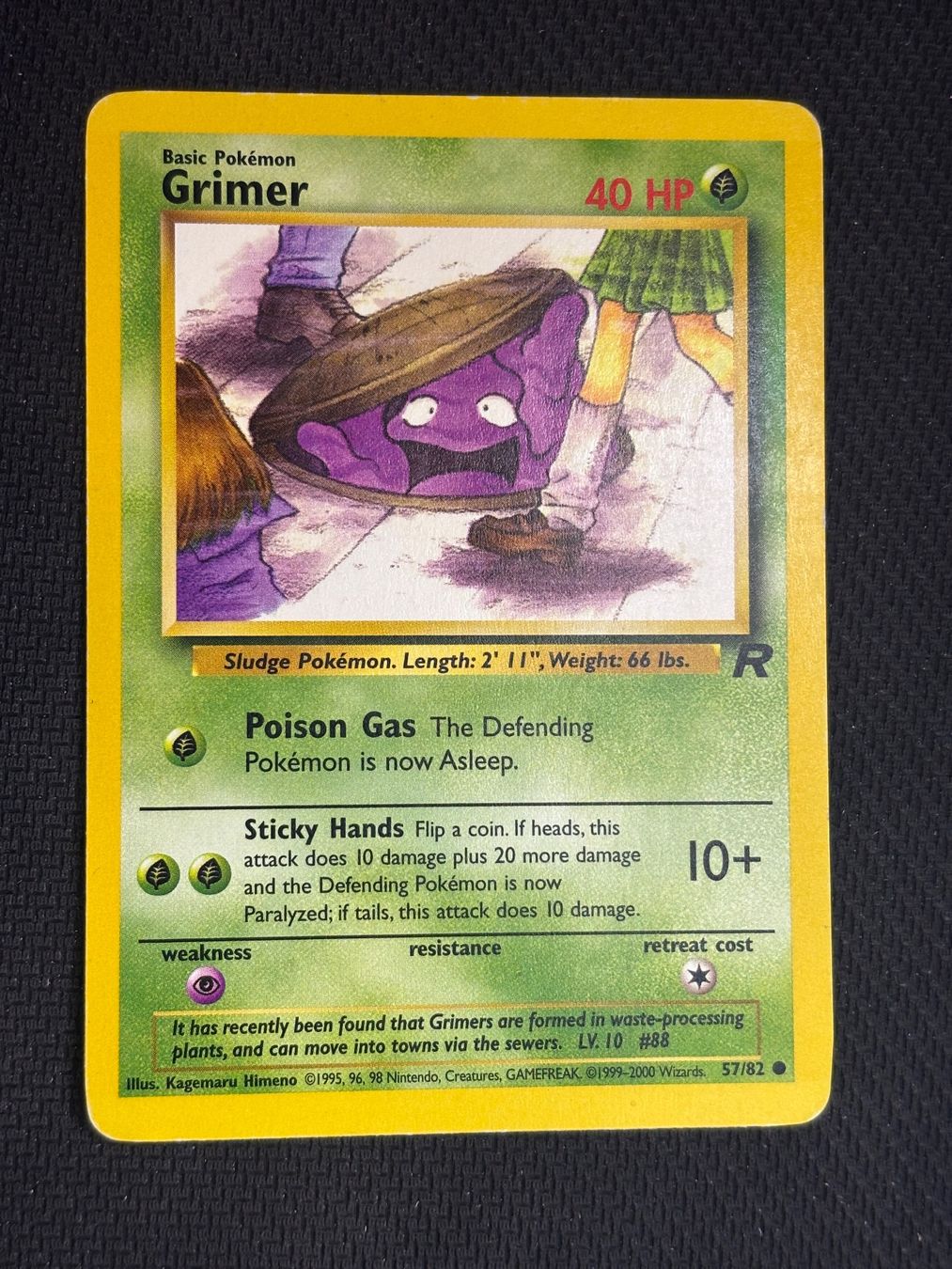 Pokémon Sammelbilder & Trading cards: Pokemon Grimer 57/82 WOTC Team Rocket EN – Gebraucht aus St. Gallen von KantoKarten