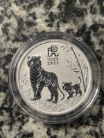Münze 2oz Silber 9999 Ag Tiger 2022 Australien Elizabeth II