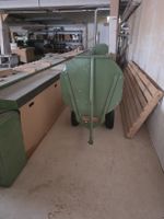 Holztransportwagen grün Räder Ladefläche LxB 5.2mx0.65m