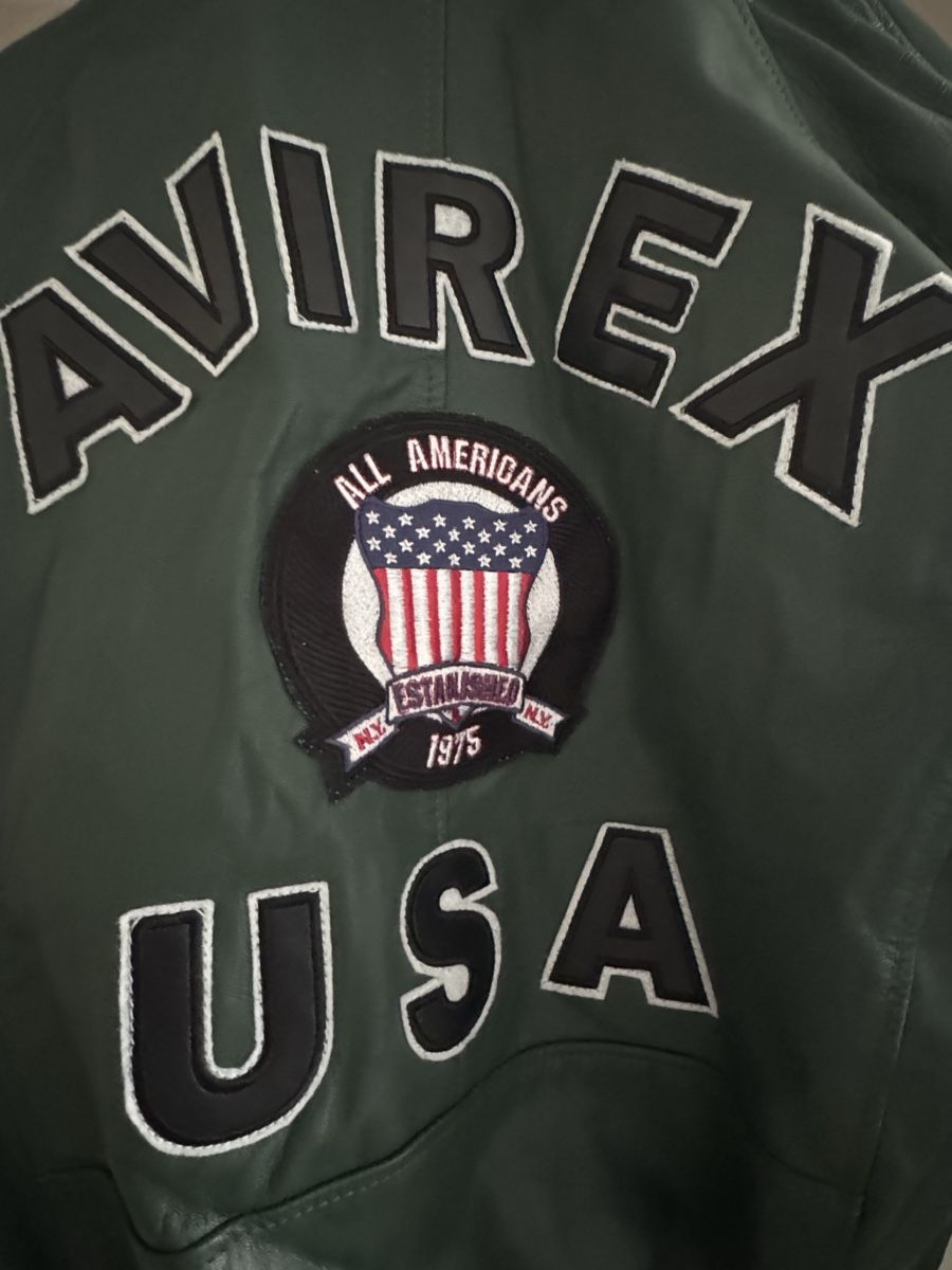 Avirex Vestes: AVIREX GREEN LEATHER FLIGHT JACKET – Neuf (Voir description) à Kloten par cet_xz7x 6