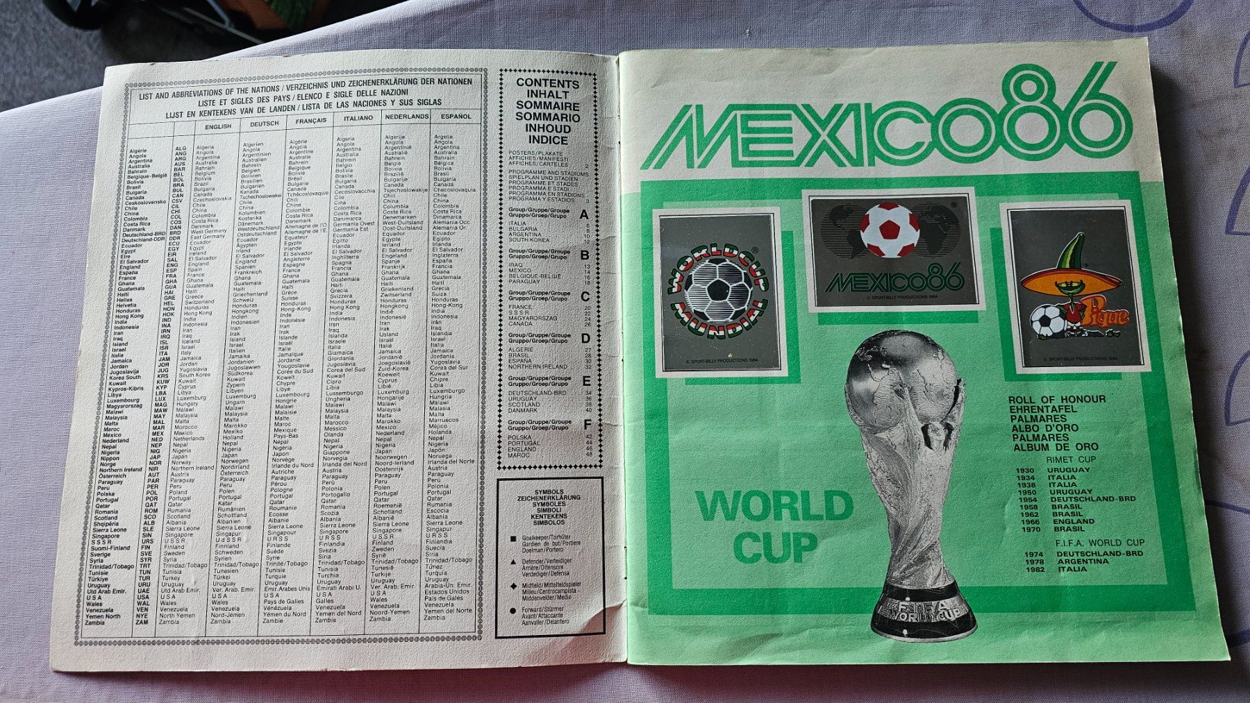Panini Album: Album Panini WM 1986 complet – Usato da Zug venduto da alt_9p2z 1