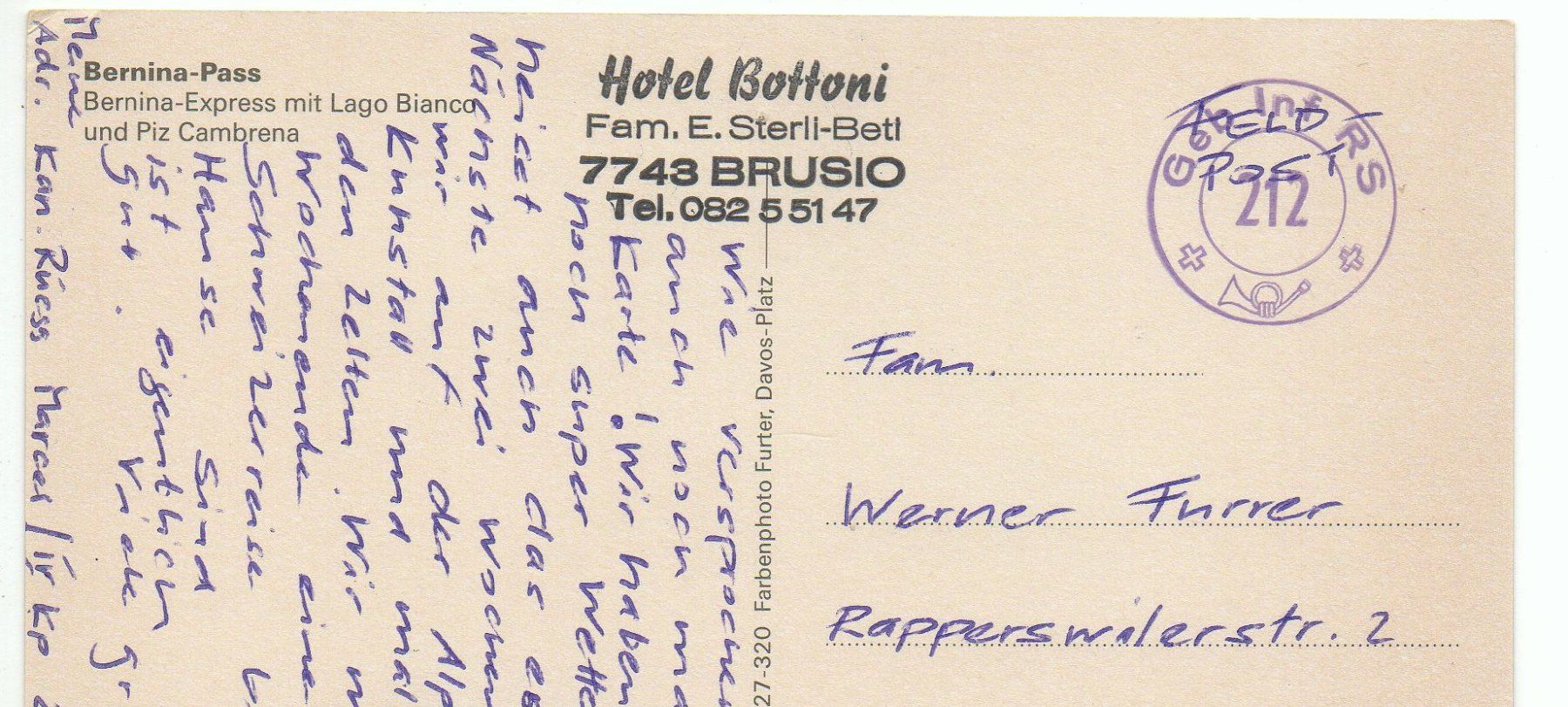 Cartoline postali: BERNINA-PASS Bahn Bernina-Express mit Lago Bianco – Usato da Jona venduto da philajona 1