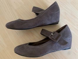 Carina Damen Keilabsatz Pumps, Gr. 37, Braun