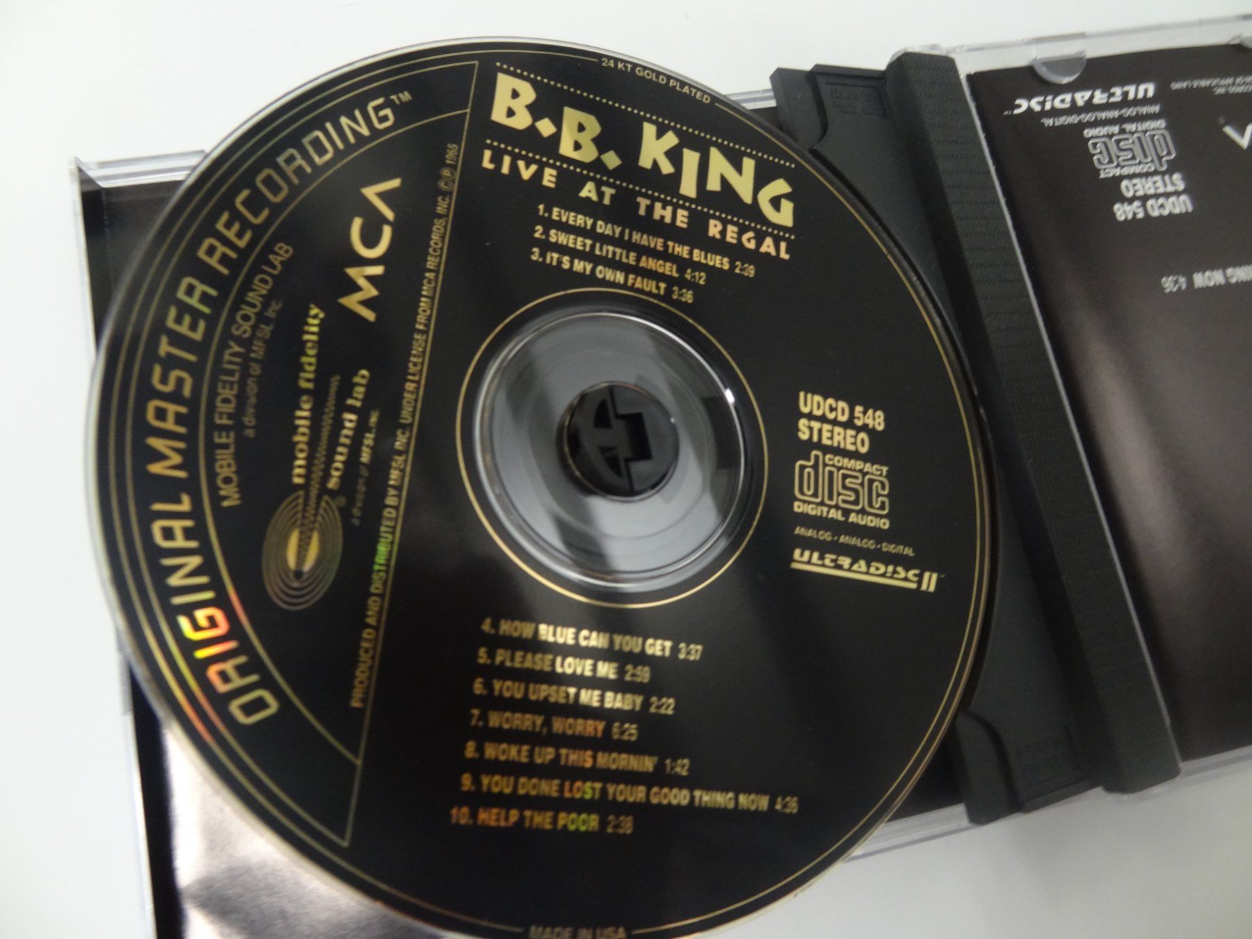 CD: B.B. King Live at the Regal MFSL UDCD 548, – Usato da luzern venduto da musicandart 2