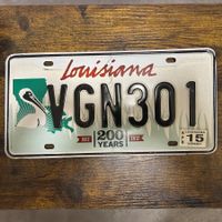🇺🇸 U.S. Autoschild - Louisiana VGN301 - ORIGINAL