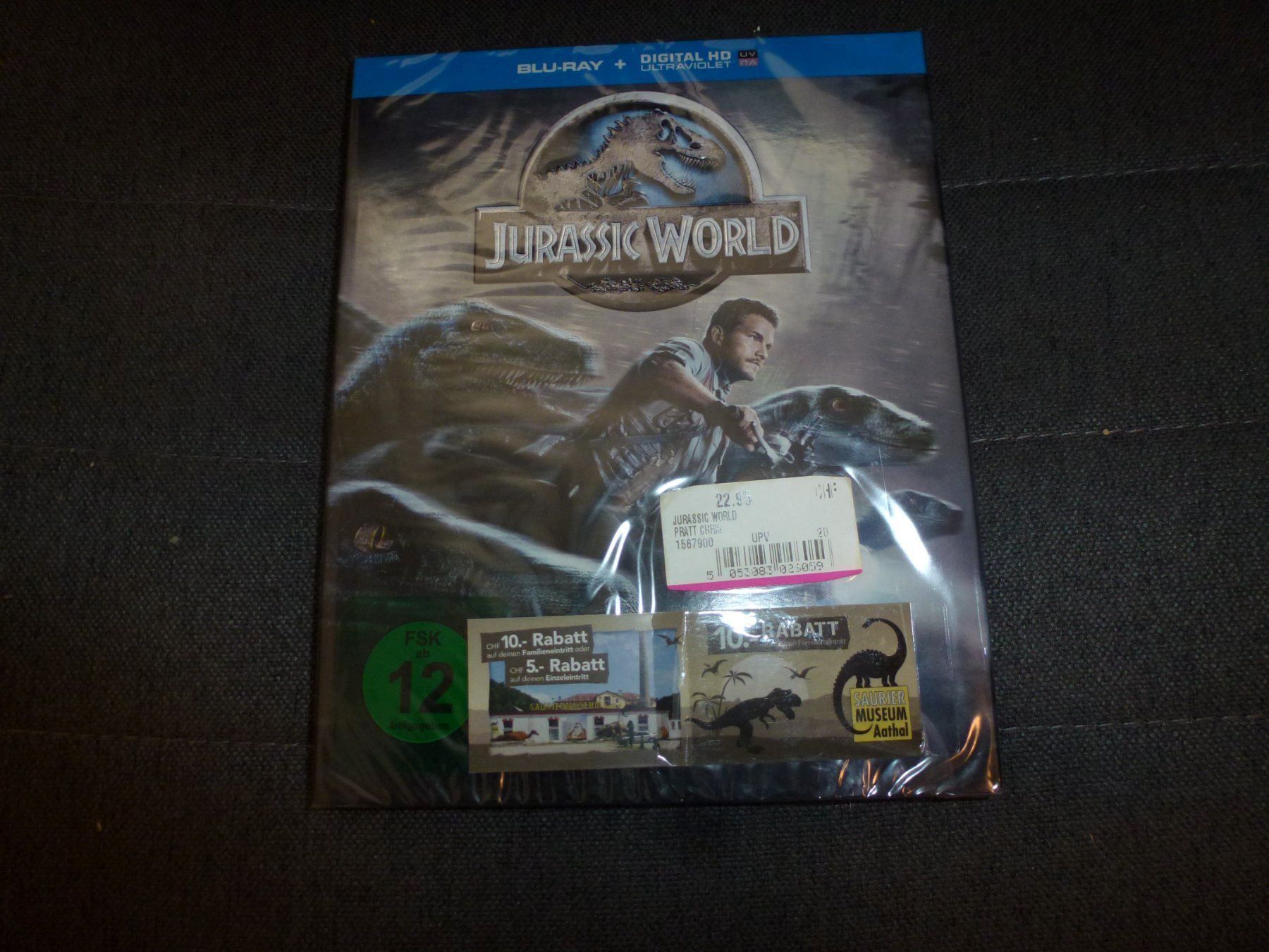 Tutti i DVDs: Jurassic World BLU-RAY NEUWARE – Nuovo e nell'imballaggio originale da Olten venduto da Disc-Verkauf
