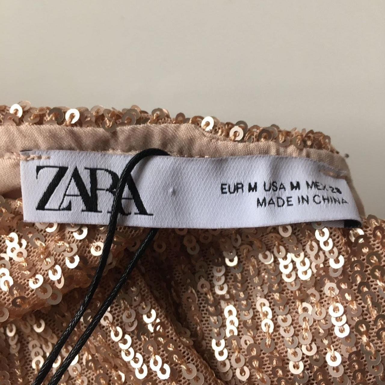 Zara Vestiti: Robe à paillettes Zara dorée - M - neuve – Nuovo e nell'imballaggio originale da Troinex venduto da Irisglo 4