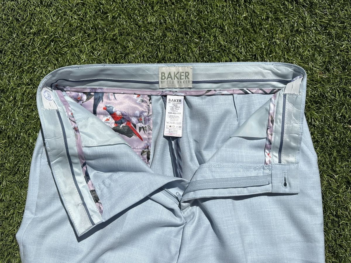 Pantaloni: Hellblaue neuwertige edle Leinenhose Gr. 158 – Nuovo (secondo la descrizione) da Schindellegi venduto da hippopotta 2