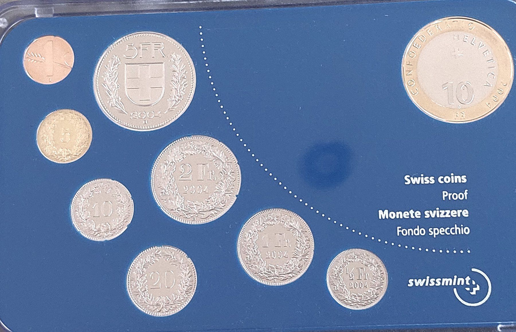 Alle Münzen: CH - Münzsatz 2004 pp – Neu (gemäss Beschreibung) aus Arch von repros 2