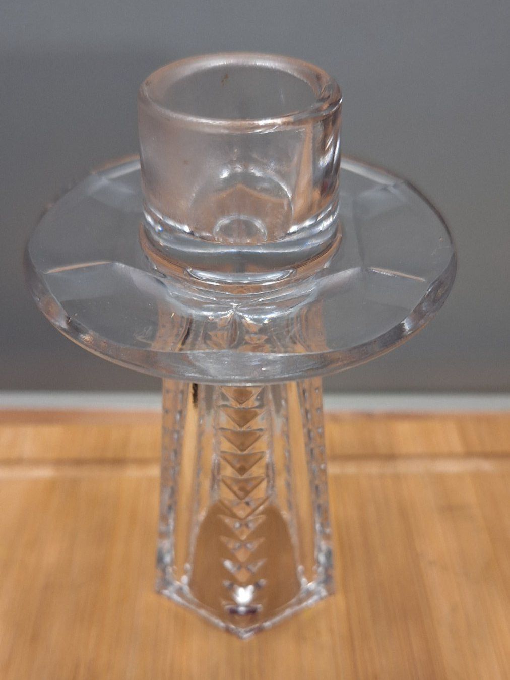 Portacandele: Vintage Kristallglas Kerzenständer oder Vase, geschliffen – Usato da Dornach venduto da majo8689 5