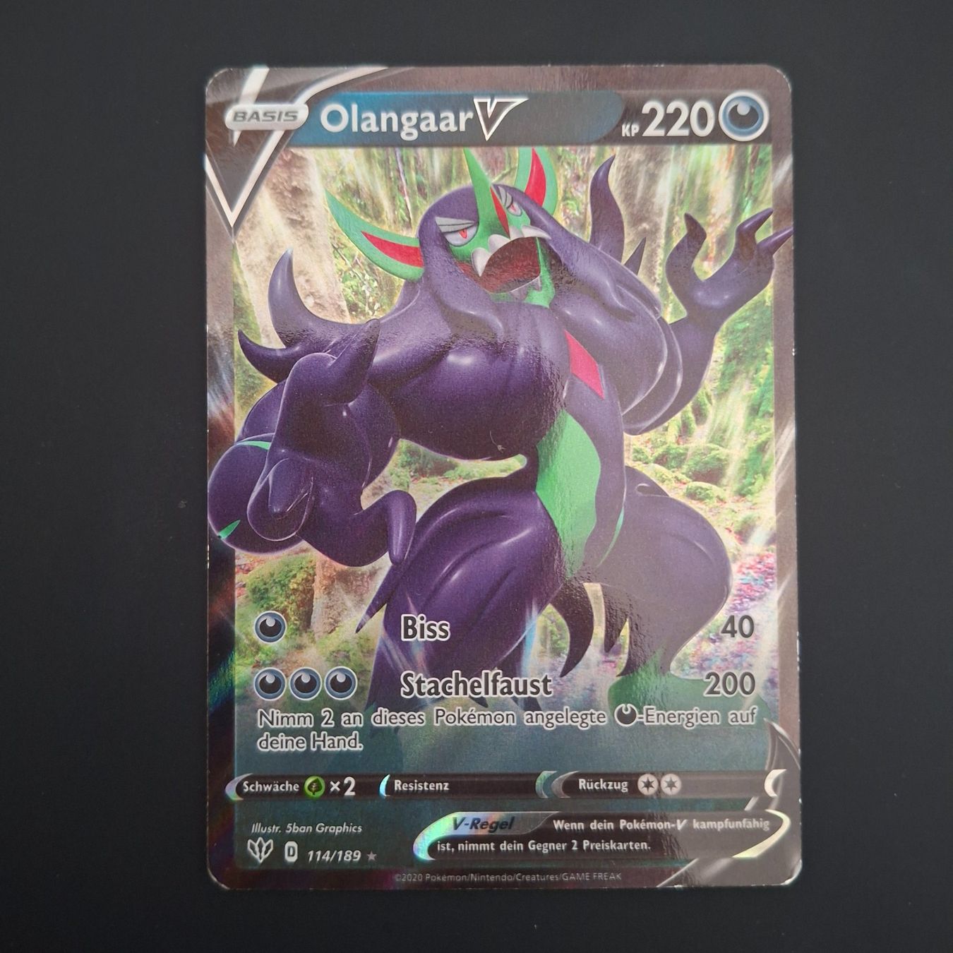 Pokémon Carte collezionabili: Olangaar V #114 Darkness Ablaze DE – Usato da Biasca venduto da Sara_Poke123