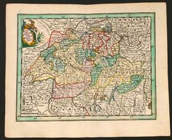 Kupferstichkarte der Schweiz von De Launay 1717