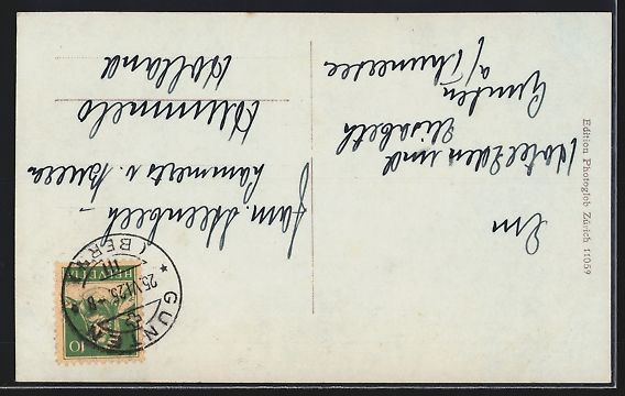 Cartoline postali: Gunten am Thunersee, Park-Hotel, Ortsans – Usato da Berlin venduto da bartko-reher 1
