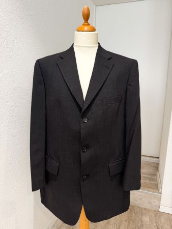 Mario Barutti Sakko Gr. 54 Dunkelgrau Schurwolle Stretch