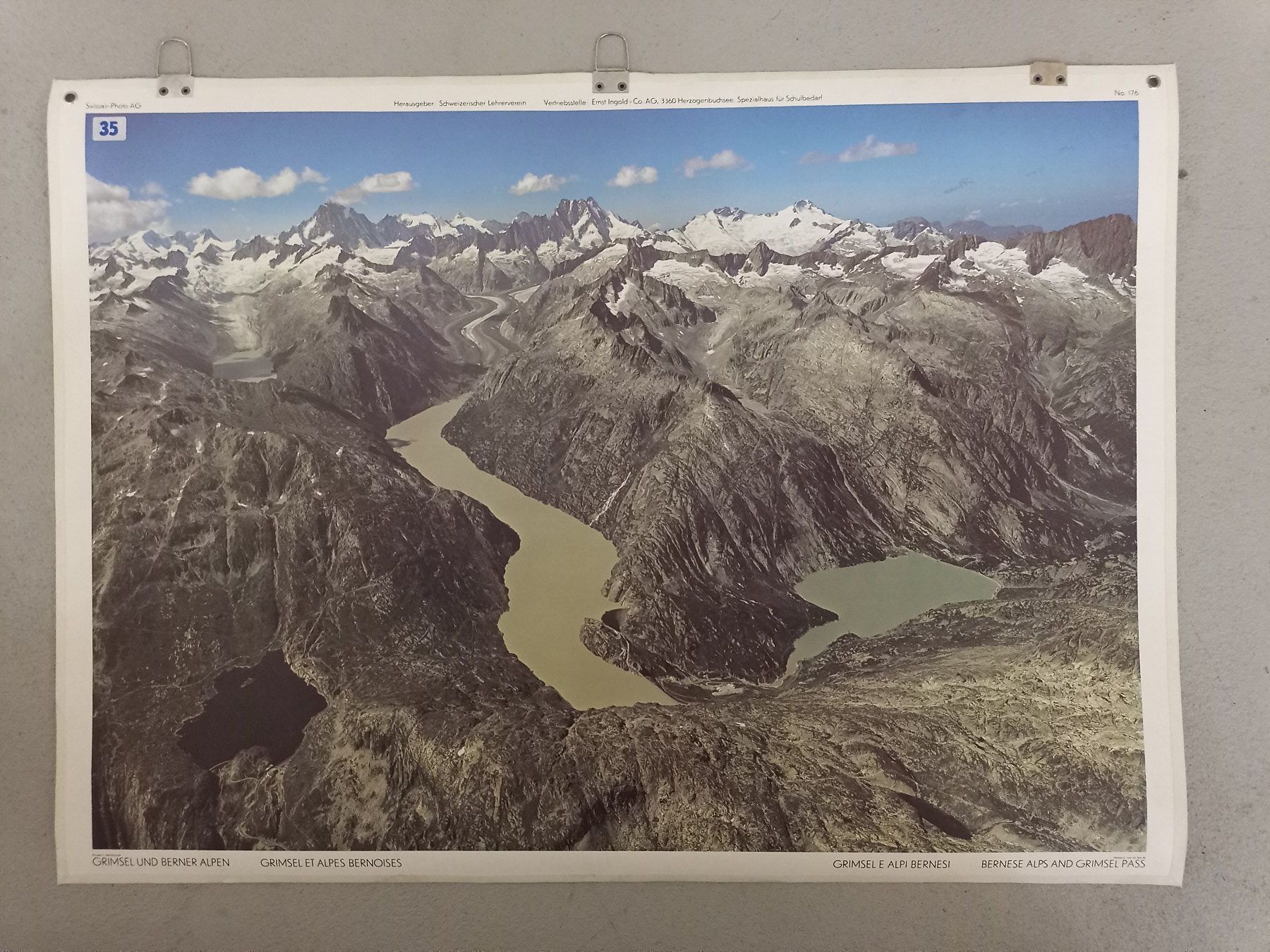 Poster & Bilder: Schulwandbild 176 Grimsel und Berner Alpen – Gebraucht aus Zürich von danihell