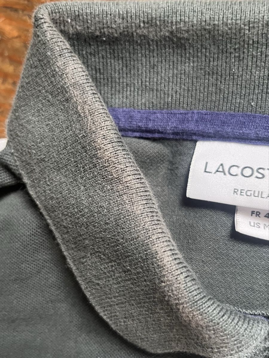 Lacoste Magliette Polo: Polo Lacoste homme rayé vert blanc taille M – Usato da Baulmes venduto da resel_.tm 3