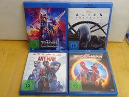 Thor / Alien Covernant / Ant Man / Spiderman, Blu-Ray