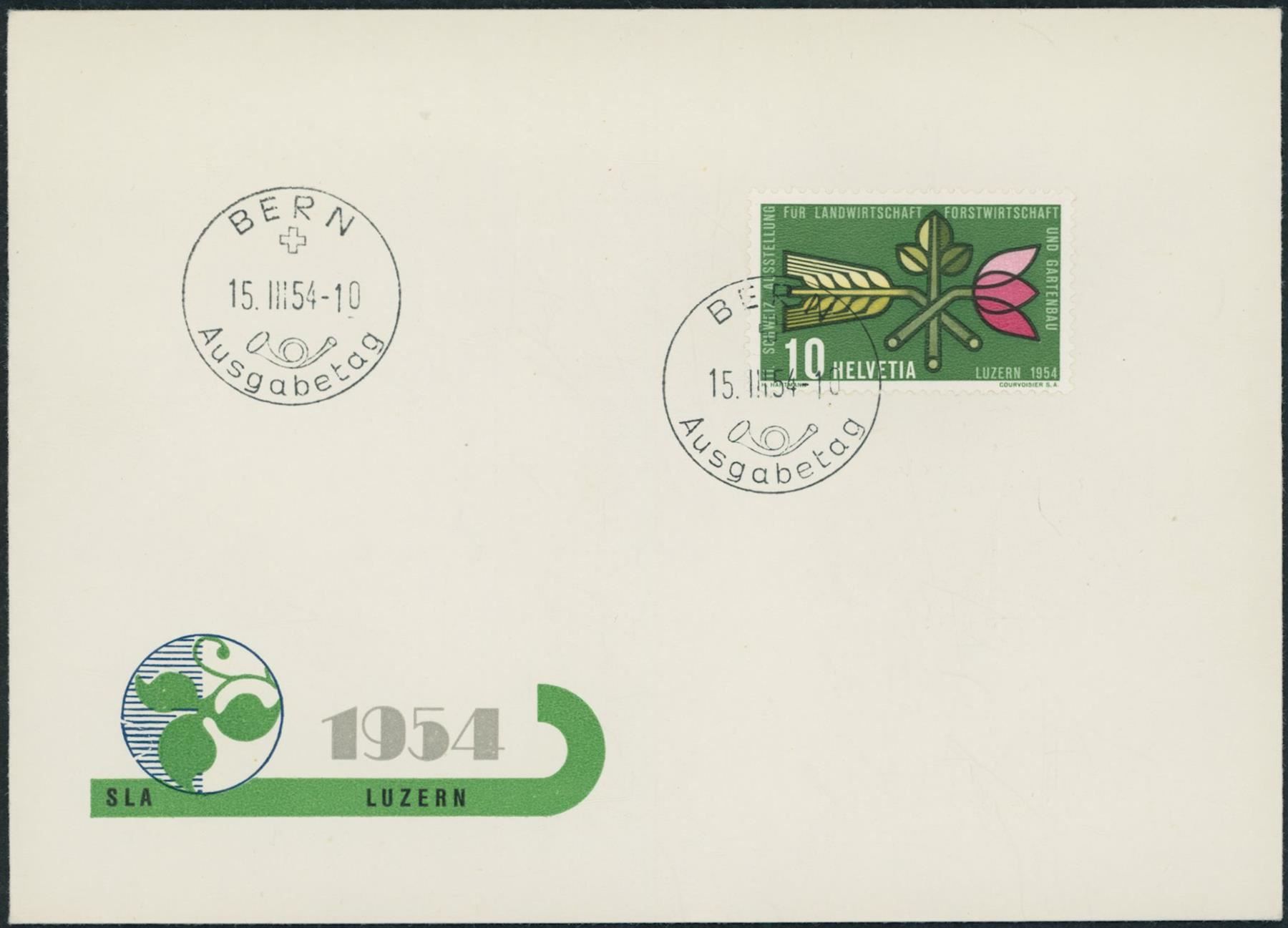 Tous les timbres: 1954 - Werbemarken - FDC U1 ET • dt – D'occasion à Schindellegi par leecollect 3