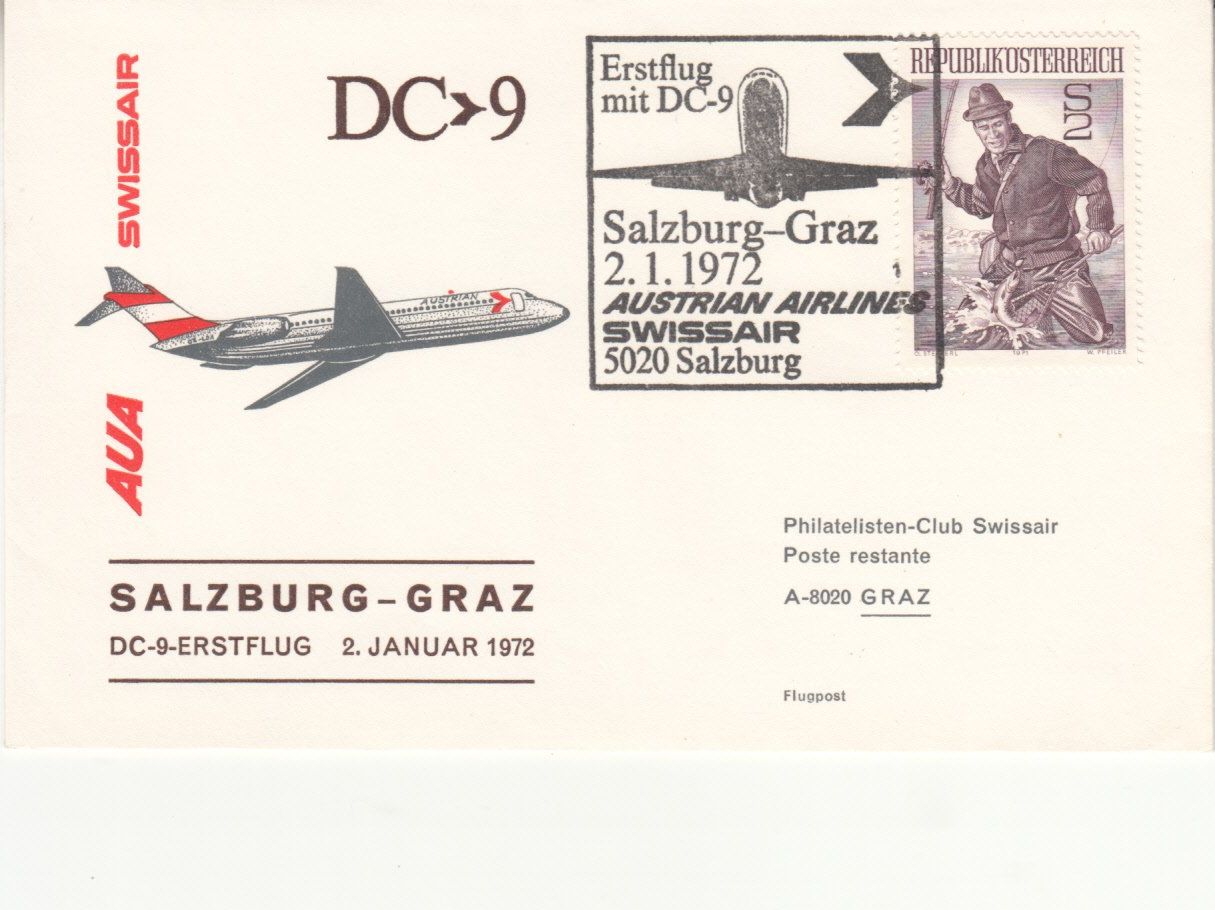 Tutti i francobolli: SLH RF 72.1 c  Salzburg-Graz – Usato da Bürglen TG venduto da StampGraf