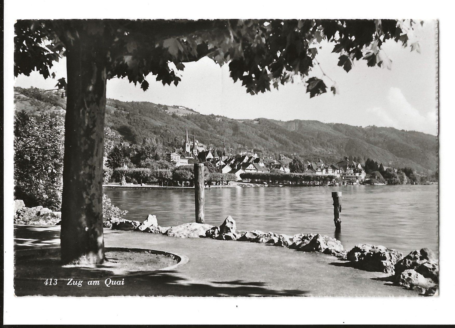 Cartoline postali: AK 1953 Zug am Quai – Usato da Greifensee venduto da 315WDO