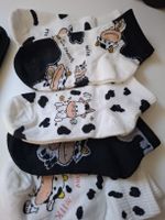 Süsse Socken im Kuh Design, neu, für Damen, 5 Paar🐄