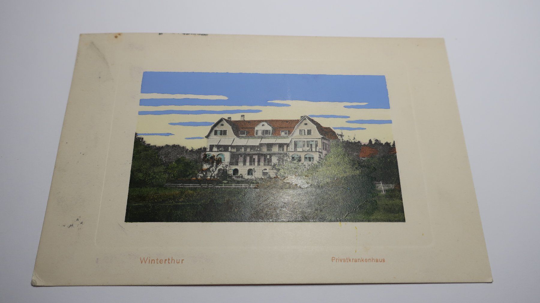 Cartoline postali: Winterthur Privatkrankenhaus  1911 – Usato da Cormoret venduto da Pascalll2001 1