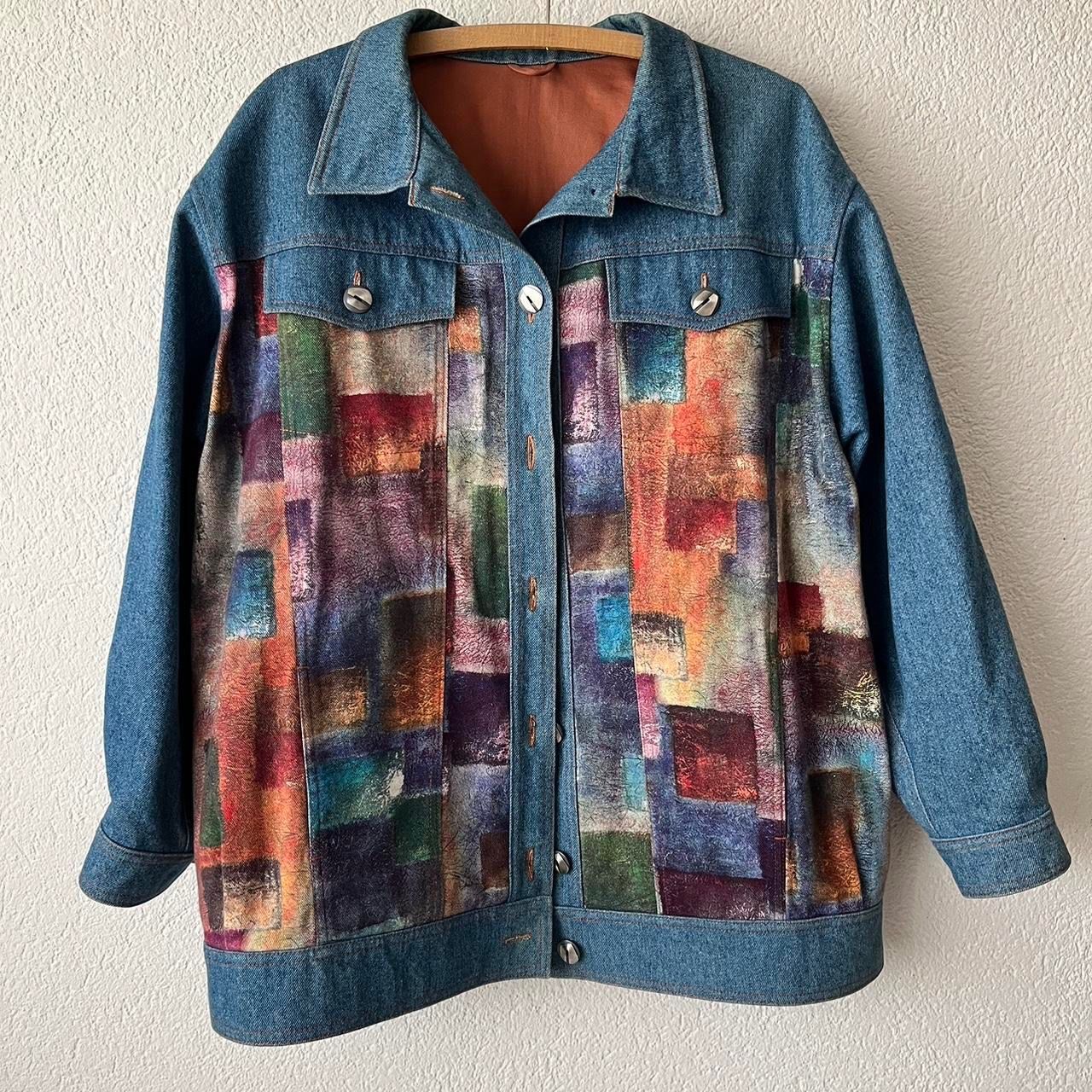 Giacche: Jeansjacke Herren buntes Design Grösse M – Nuovo (secondo la descrizione) da Eglisau venduto da ann_hhz5