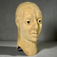 CHRISTIAN PROBST (1957-2025) sculpture buste masque liège