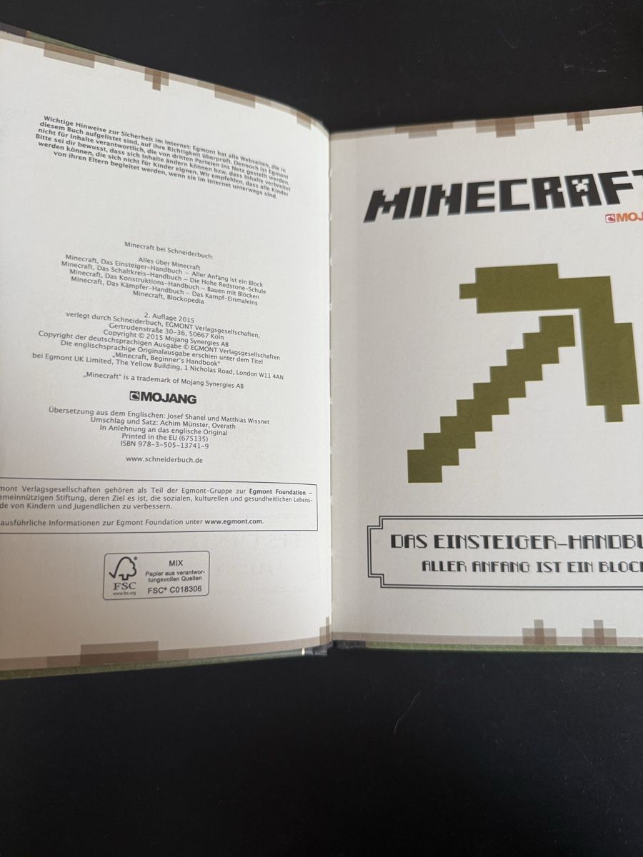 Livres: Minecraft Handbuch – Neuf (Voir description) à Thalwil par MB-7 2