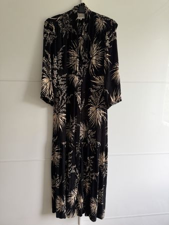 Ba&sh Kleid Gr. 34, Schwarz, Viscose, Sommerlich