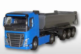1:25 Volvo FH04 mit 3a Kippauflieger, blau