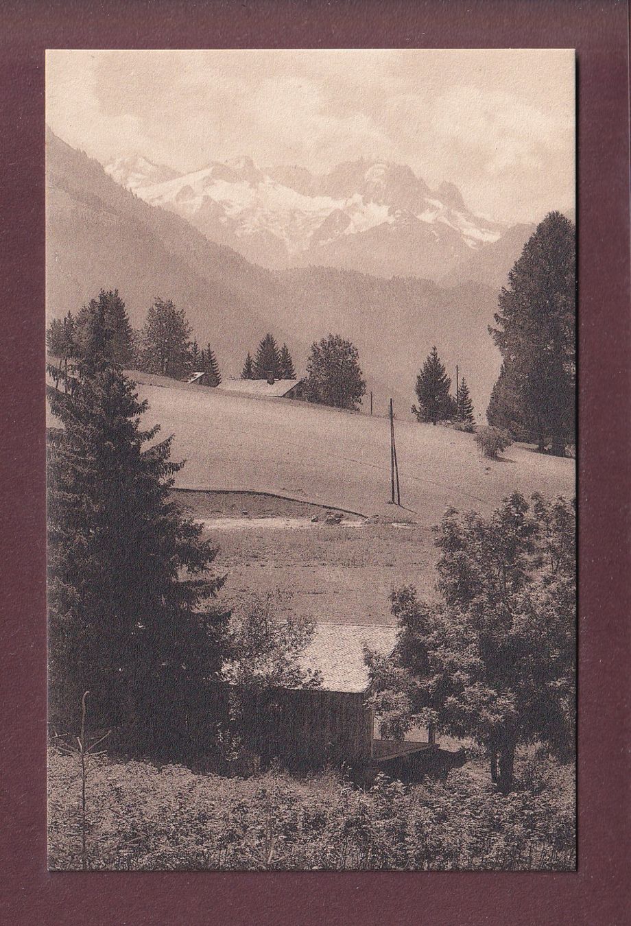 Cartoline postali: VILLARS SUR OLLON - Glacier du Trient – Usato da Pully venduto da nicecards