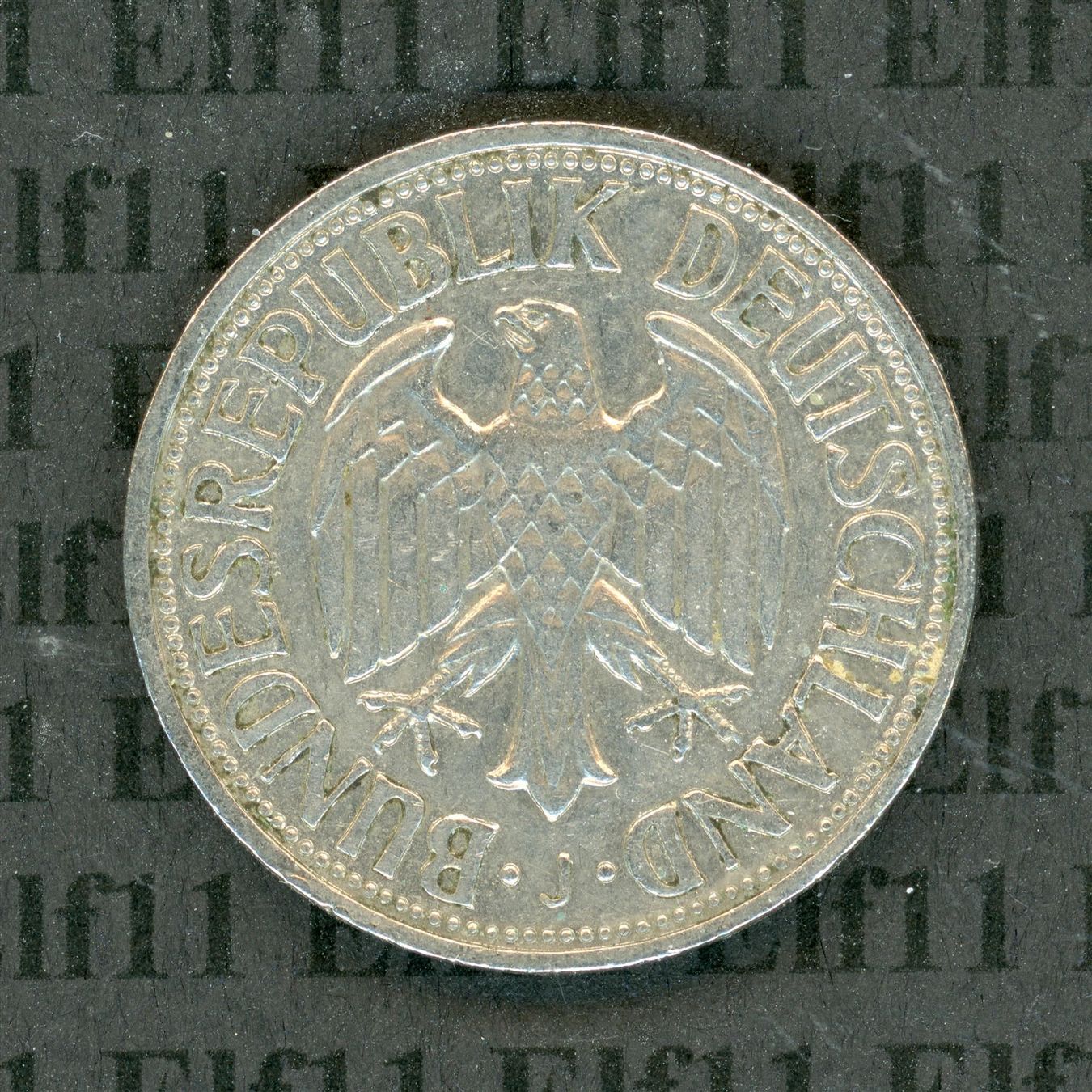 Tutti le monete: DEM___1.00 1950J -vz 1 Deutsche Mark – Usato da Widnau venduto da Elf11 1