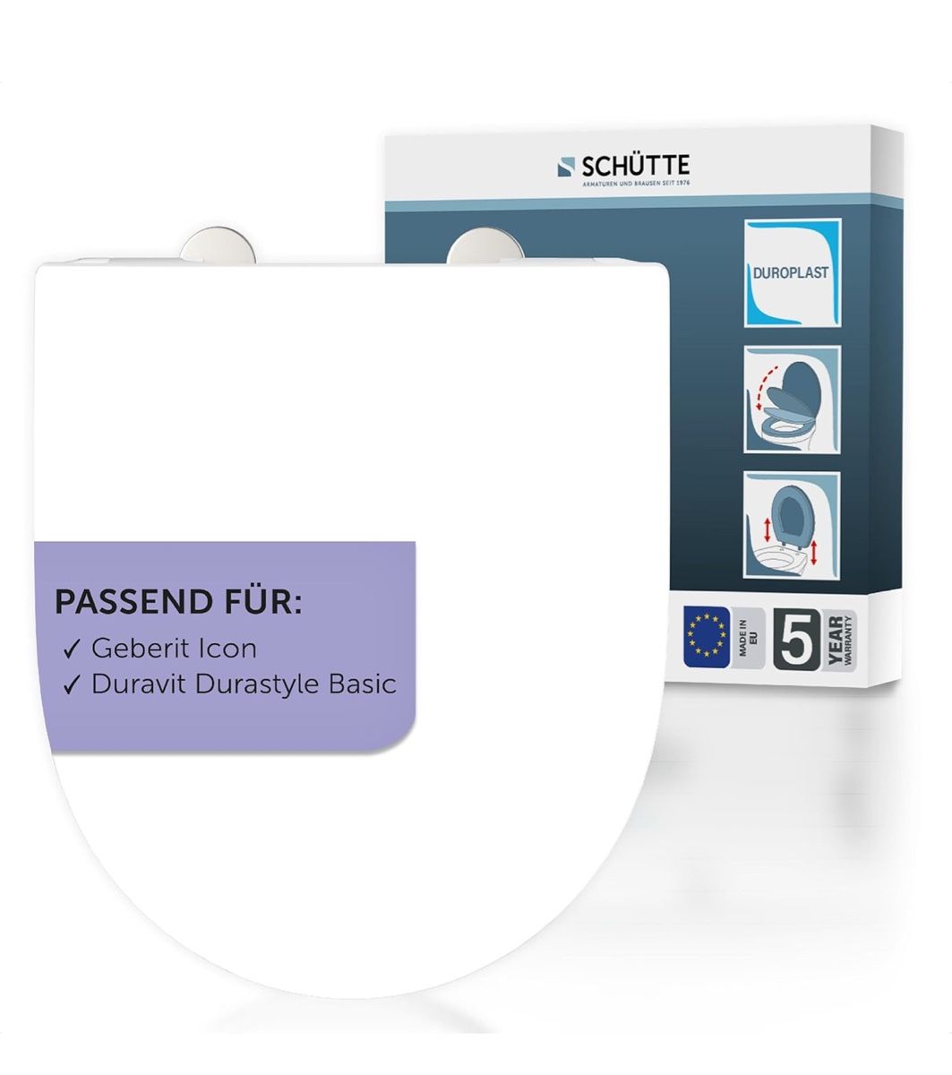WC: WC-Sitz Absenkautomatik Geberit Icon Duravit Basic – Neu und originalverpackt aus Suhr von SchnapperCH